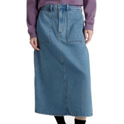 Spodnie Vans Model Union Denim Carpenter Kolor Niebieski. Niebieskie spodnie sportowe damskie Vans, bez wzorów, z denimu. W wyprzedaży za 190.30 zł.