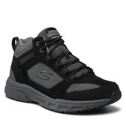 Trekkingi Skechers. Czarne kozaki męskie Skechers, trekkingowe. Za 269.99 zł.