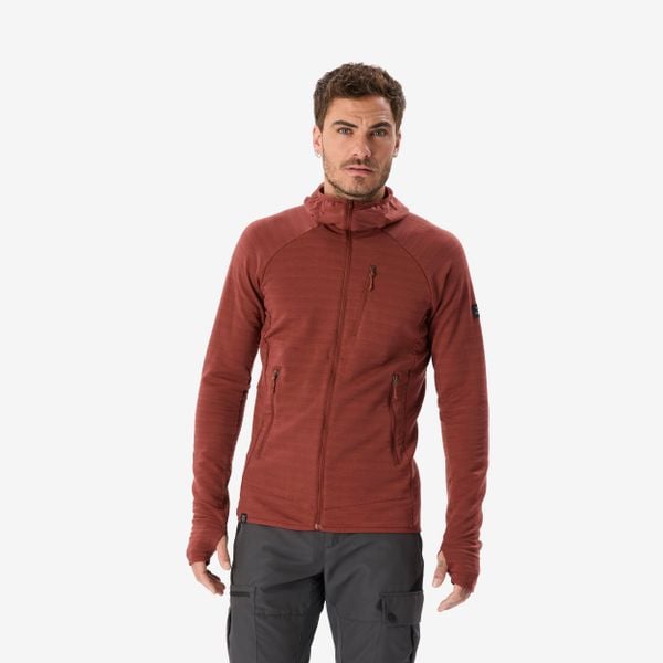 Sweter męski trekkingowy Simond Merino Resist. Brązowe swetry przez głowę męskie SIMOND, l, bez wzorów, z elastanu, bez kołnierzyka. Za 349.99 zł.