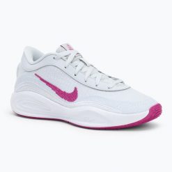 Buty do koszykówki męskie Nike G.T. Hustle Academy. Białe buty sportowe męskie Nike, bez zapięcia, do koszykówki. Za 389.99 zł.