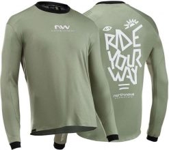 Northwave Sharp koszulka długi rękaw MTB. Czarne bluzki z długim rękawem męskie Northwave, s, bez wzorów, z materiału, bez kołnierzyka. Za 606.65 zł.