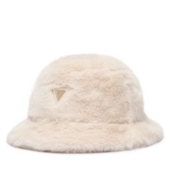 Czapka Guess. Brązowe czapki i kapelusze damskie Guess, z aplikacjami. Za 154.99 zł.