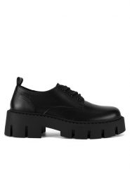 DeeZee Półbuty HY24249-4 Czarny. Czarne mokasyny damskie DeeZee, bez wzorów, z materiału, bez obcasa, na płaskiej podeszwie, bez zapięcia. Za 159.99 zł.