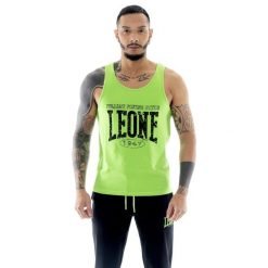 Odzież sportowa z bawełna na trening na co dzień. Zielona buty sportowe męskie LEONE 1947 APPAREL, z bawełny, bez zapięcia, na fitness i siłownię. W wyprzedaży za 54.73 zł.