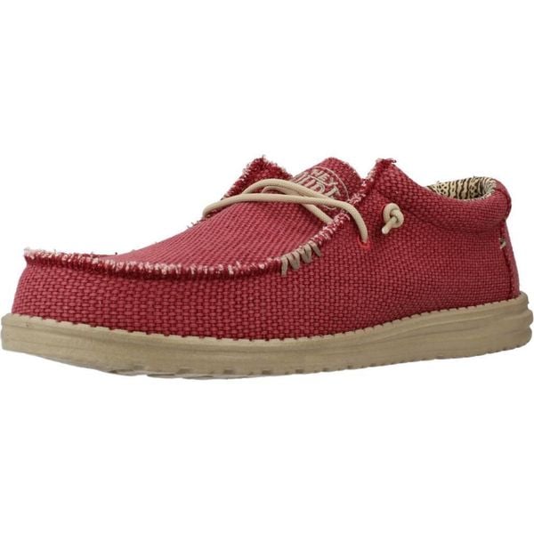 Buty HEY DUDE WALLY BRAIDED Czerwony. Brązowe trekkingi męskie Hey dude, na fitness i siłownię. Za 199.00 zł.