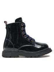 Tommy Hilfiger Kozaki Lace-Up Bootie T1A5-33564-1237 M Granatowy. Niebieskie buty zimowe dziewczęce Tommy Hilfiger, bez wzorów, ze skóry, bez zapięcia. Za 339.99 zł.