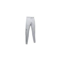 Spodnie dresowe Under Armour DOUBLE KNIT. Szare spodnie sportowe męskie Under Armour, s, bez wzorów, z dresówki, na fitness i siłownię. Za 307.05 zł.