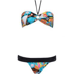 Bikini "Primavera" w kolorze czarnym ze wzorem. Czarne bikini damskie marki Ocean Blue Swimwear, bez wzorów. W wyprzedaży za 102.95 zł.