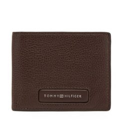 Portfel Tommy Hilfiger. Brązowe portfele męskie Tommy Hilfiger, bez wzorów. Za 139.99 zł.