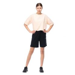 Spodenki Mawimbi Dla Kobiet. Czarne szorty sportowe damskie IGUANA, xs, bez wzorów, z bawełny, na fitness i siłownię. Za 125.97 zł.