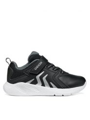 Geox Sneakersy J Sprintye Boy J66GBE 0BC14 C9999 M Czarny. Czarne buty sportowe chłopięce Geox, bez wzorów, ze skóry, bez zapięcia. Za 209.99 zł.