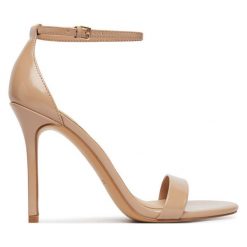 Sandały Aldo. Brązowe kozaki damskie Aldo, bez obcasa, na szpilce. Za 339.99 zł.