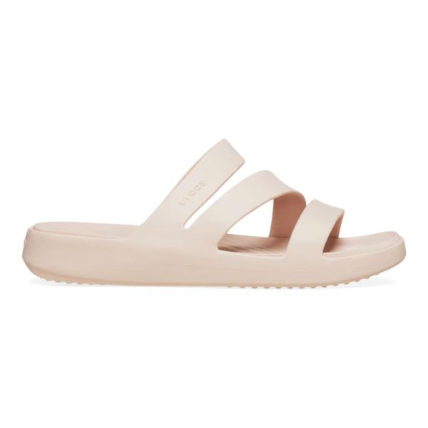 Klapki damskie Crocs 2095876UR. Czerwone klapki damskie Crocs, bez wzorów, z materiału, bez obcasa. Za 259.00 zł.