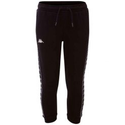 Spodnie treningowe dla dzieci Kappa INAMA. Czarne spodnie sportowe dla dziewczynek Kappa, bez wzorów, z bawełny. Za 67.99 zł.