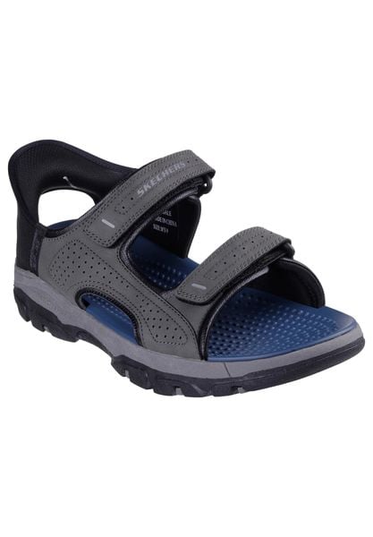 Sandały SKECHERS SLIP-INS TRESMEN-REECE Szary. Szare sandały męskie Skechers, z materiału, bez zapięcia. Za 255.99 zł.