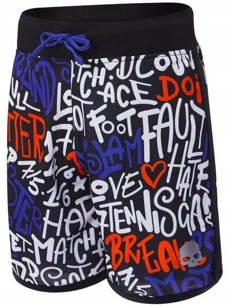 Spodenki tenisowe męskie Hydrogen Graffiti Tech Shorts. Czarne szorty męskie HYDROGEN, m, bez wzorów, z materiału. Za 249.00 zł.