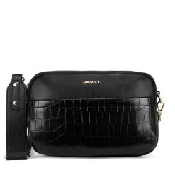 Torebka JENNY. Czarne listonoszki damskie Jenny, bez wzorów, bez dodatków. Za 109.99 zł.