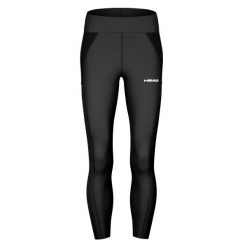 Damskie legginsy Head Tech. Czarne legginsy damskie Head, xs, bez wzorów, z elastanu, tenisowe. W wyprzedaży za 306.00 zł.