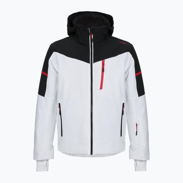 Kurtka narciarska męska CMP 35W0077 Zip Hood. Białe kurtki męskie CMP, l, bez wzorów, z elastanu, bez kaptura, narciarskie. Za 1,194.65 zł.