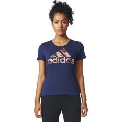 Adidas Koszulka damska BOS FOIL granatowa r. XL (CD1954). Bluzki damskie marki Adidas. Za 84.35 zł.