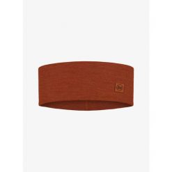 Opaska na głowę Buff Merino Wide Headband - solid cinnamon. Brązowe czapki i kapelusze męskie Buff, bez wzorów, z wełny, sportowe. Za 95.99 zł.