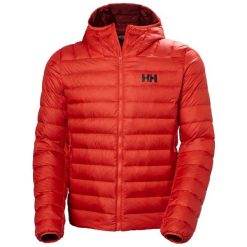 Kurtka z kapturem Helly Hansen Verglas Down 2.0. Czerwone kurtki męskie Helly Hansen, bez wzorów, z puchu, trekkingowe. W wyprzedaży za 1,045.50 zł.