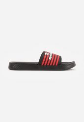 Czarne Klapki Sportowe z Piankowego Materiału Thesedice. Czarne klapki męskie Born2be, z dresówki, sportowe. Za 29.99 zł.