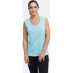 Top "Marisole" w kolorze miętowym. Niebieskie topy damskie BALANCE COLLECTION, z bawełny, z okrągłym kołnierzem. W wyprzedaży za 65.95 zł.