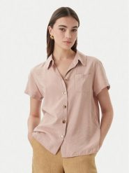 Marella Koszula Apice 2613111164 Różowy Regular Fit. Czerwone bluzki damskie Marella, bez wzorów, z wiskozy, bez kołnierzyka, bez ramiączek. Za 749.99 zł.