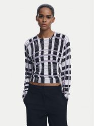 Desigual Sweter Noruega 25WWJF41 Czarny Regular Fit. Czarne swetry damskie Desigual, s, bez wzorów, z wiskozy, bez kołnierzyka, bez ramiączek, bez kaptura. Za 219.99 zł.