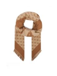 Guess Chusta AW5657 POL03 Beżowy. Brązowe rękawiczki damskie Guess, z aplikacjami, z poliesteru. Za 194.99 zł.