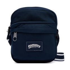 Saszetka Tommy Jeans. Niebieskie saszetki męskie Tommy Jeans, z jeansu, młodzieżowe, małe. Za 289.99 zł.