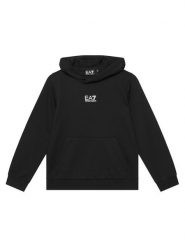 EA7 Emporio Armani Bluza 7B000024 AF10380 UC001 Czarny Regular Fit. Czarne bluzy dla chłopców EA7 Emporio Armani, bez wzorów, z bawełny, bez ramiączek, bez kaptura. Za 299.99 zł.