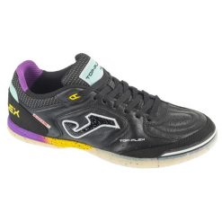 Buty halowe do piłki nożnej męskie, Top Flex 25 TOPS IN. Czarne buty sportowe męskie Joma, bez zapięcia, do piłki nożnej. Za 299.99 zł.