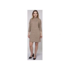 Dzianinowa sukienka, SUK006 mocca MKM. Sukienki damskie Mkm swetry. Za 145.00 zł.