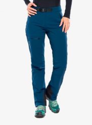 Spodnie softshell damskie Vaude Badile Pants II. Niebieskie spodnie materiałowe damskie Vaude, m, bez wzorów, z poliamidu. Za 514.99 zł.