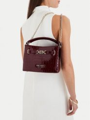 Nine West Torebka EO-CITY GRACE-LDA9420 CROCO Czerwony ciemny. Czerwone torebki do ręki damskie Nine West, bez wzorów, ze skóry, bez dodatków. Za 249.99 zł.