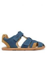 Primigi Sandały 1416500 S Granatowy. Niebieskie sandały chłopięce Primigi, z nubiku, bez zapięcia. Za 329.99 zł.
