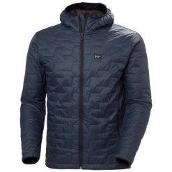 Wodoodporna kurtka z izolowanym kapturem Helly Hansen Lifaloft. Niebieskie kurtki męskie Helly Hansen, l, bez wzorów, z poliamidu, z kapturem. Za 916.50 zł.