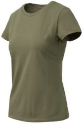 Helikon-Tex T-shirt damski Slim Organic - Olive Green. Zielone t-shirty damskie HELIKON-TEX, bez wzorów, bez kołnierzyka. Za 90.09 zł.