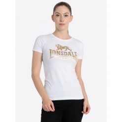 Koszulka damska Lonsdale Bantry. Białe t-shirty damskie Lonsdale, bez wzorów, sportowe, bez kołnierzyka. Za 152.50 zł.