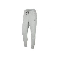 Spodnie sportowe męskie Nike Tech Fleece Jogger. Szare spodnie sportowe męskie Nike, m, bez wzorów, z bawełny, na fitness i siłownię. Za 357.30 zł.