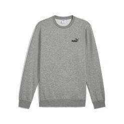 Męska bluza Essentials z małym logo No. 1 PUMA Medium Gray Heather. Szare bluzy męskie Puma, m, bez wzorów, prążkowane, bez kaptura, do biegania. W wyprzedaży za 154.00 zł.