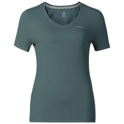 Odlo Koszulka s/s v-neck LIV ciemno-zielony r. S. Bluzki damskie marki Odlo. Za 52.36 zł.