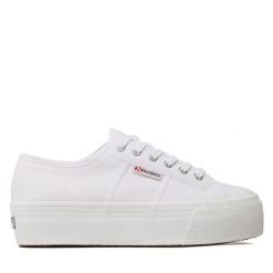 Tenisówki Superga. Białe trampki i tenisówki damskie Superga, bez wzorów, bez zapięcia. Za 189.99 zł.
