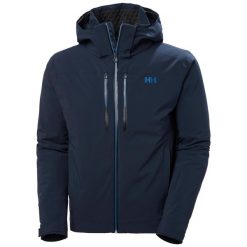 Kurtka narciarska Helly Hansen Alpha Lifalfolt. Niebieskie kurtki męskie Helly Hansen, na zimę, m, bez wzorów, eleganckie, bez kaptura. W wyprzedaży za 1,908.00 zł.
