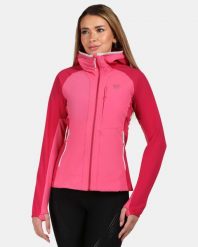 Damska kurtka softshell Kilpi BALEO-W. Czerwone kurtki damskie Kilpi, bez wzorów, z materiału, bez kaptura, do biegania. Za 422.05 zł.