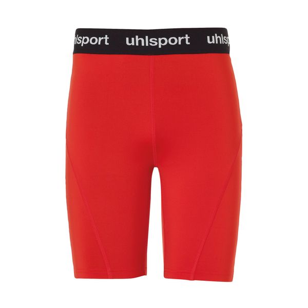 Spodenki kompresyjne Uhlsport pro Tights. Czerwone spodnie materiałowe męskie Uhlsport, s, bez wzorów, z elastanu. Za 143.50 zł.