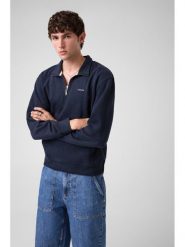 Guess Jeans Bluza 184127 Niebieski jasny Classic Fit. Niebieskie bluzy męskie Guess Jeans, m, z aplikacjami, z jeansu, bez kaptura. Za 389.99 zł.