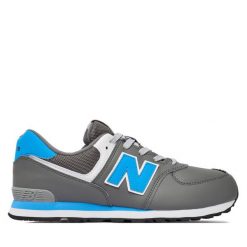 Sneakersy New Balance. Szare trampki i tenisówki chłopięce New Balance, bez wzorów, bez zapięcia. Za 449.99 zł.